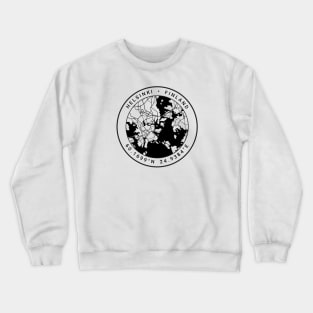 Helsinki Map Crewneck Sweatshirt